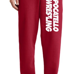 Red Sweats with white logo